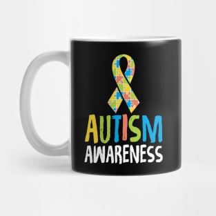 Cute Autism Awareness Ribbon Autistic Supporter Mug